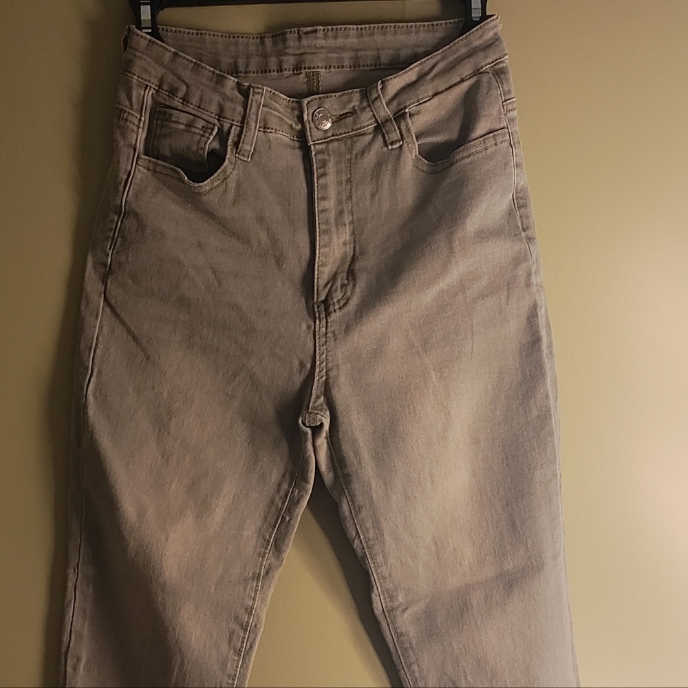 NWOT-SHEIN Light Green Slim Jeans